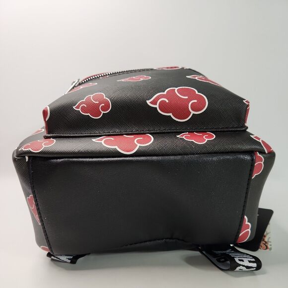 Bioworld Naruto Shippuden Collection Akatsuki Red Cloud Mini Backpack Purse ~NEW - Picture 11 of 13